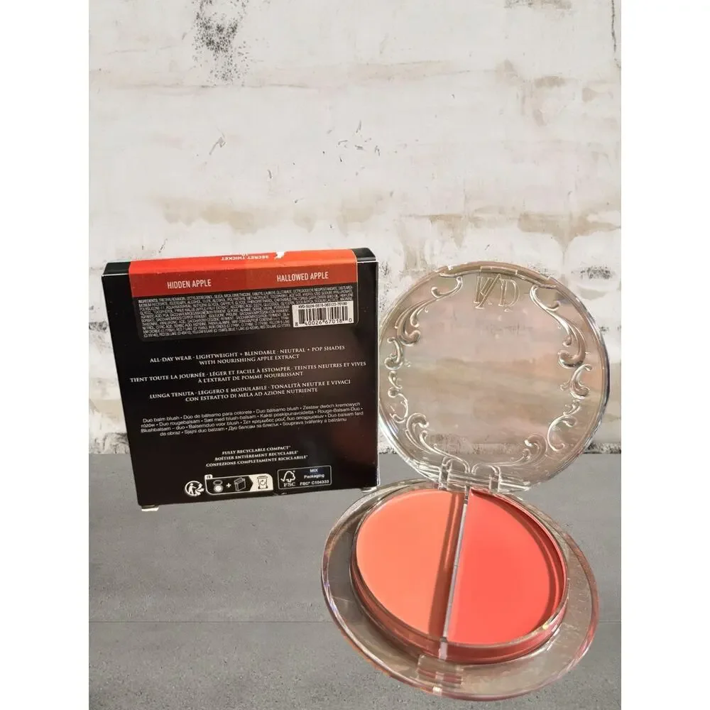 KVD Beauty Good Apple Blush Balm Duo - Hidden Apple/Hallowed Apple NIB